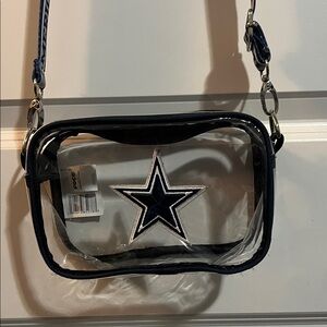 Clear Crossbody Bag with Star Logo